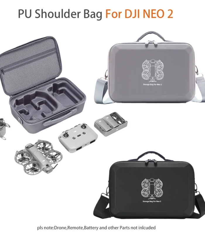 Protective PU Shoulder Bag Case for DJI NEO 2 Drone & RC-N3