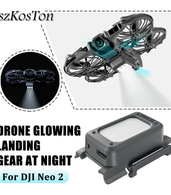 Rechargeable LED Landing Gear for DJI NEO 2 Drone Night Flight